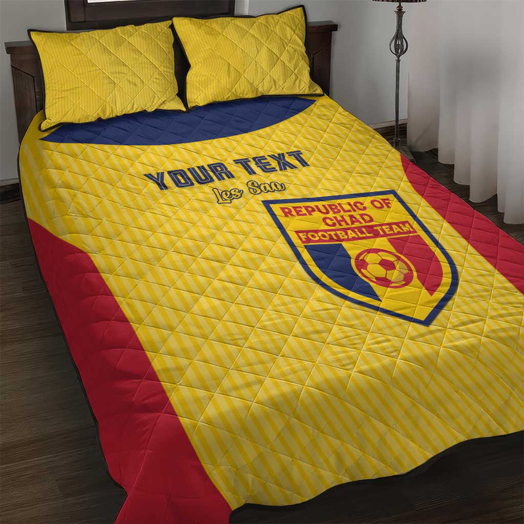 Custom Chad Football Quilt Bed Set Go Champions