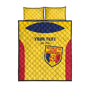 Custom Chad Football Quilt Bed Set Go Champions