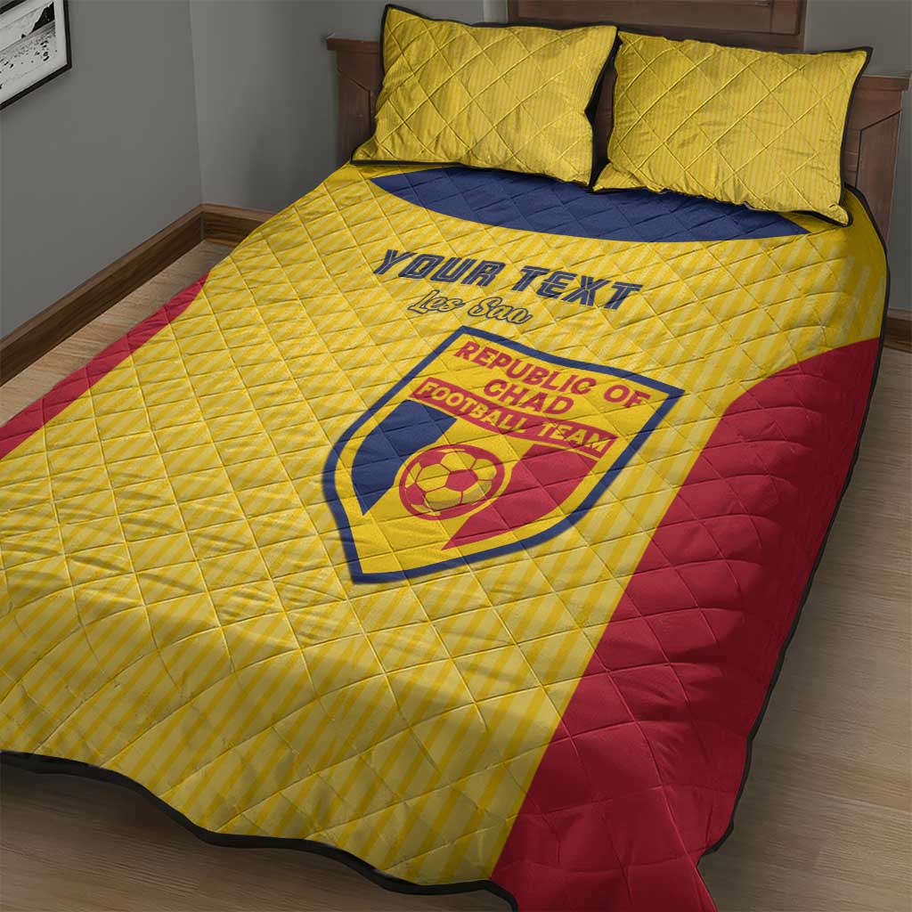 Custom Chad Football Quilt Bed Set Go Champions
