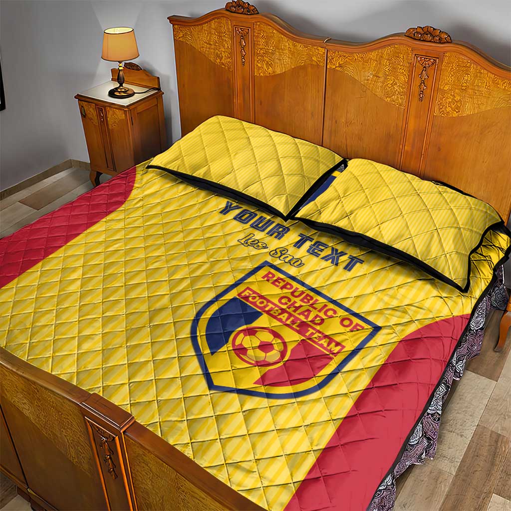 Custom Chad Football Quilt Bed Set Go Champions