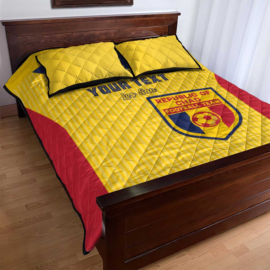 Custom Chad Football Quilt Bed Set Go Champions