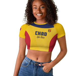 Custom Chad Football Raglan Cropped T shirt Go Champions