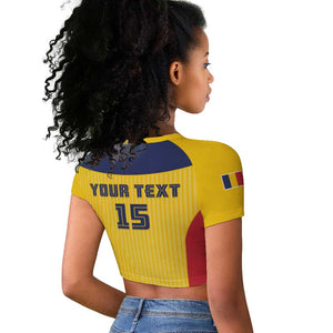 Custom Chad Football Raglan Cropped T shirt Go Champions