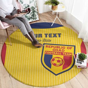 Custom Chad Football Round Carpet Go Champions