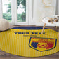 Custom Chad Football Round Carpet Go Champions