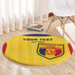 Custom Chad Football Round Carpet Go Champions