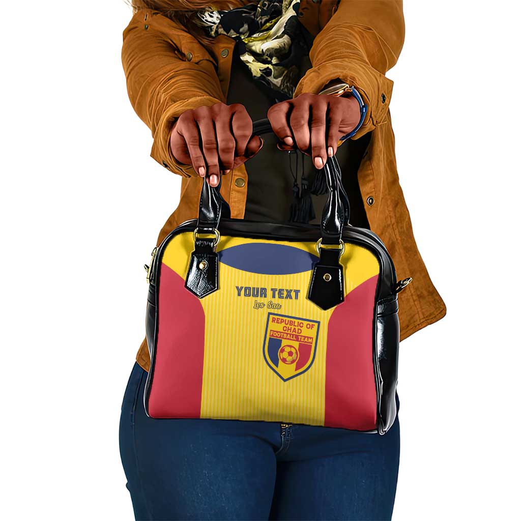 Custom Chad Football Shoulder Handbag Go Champions