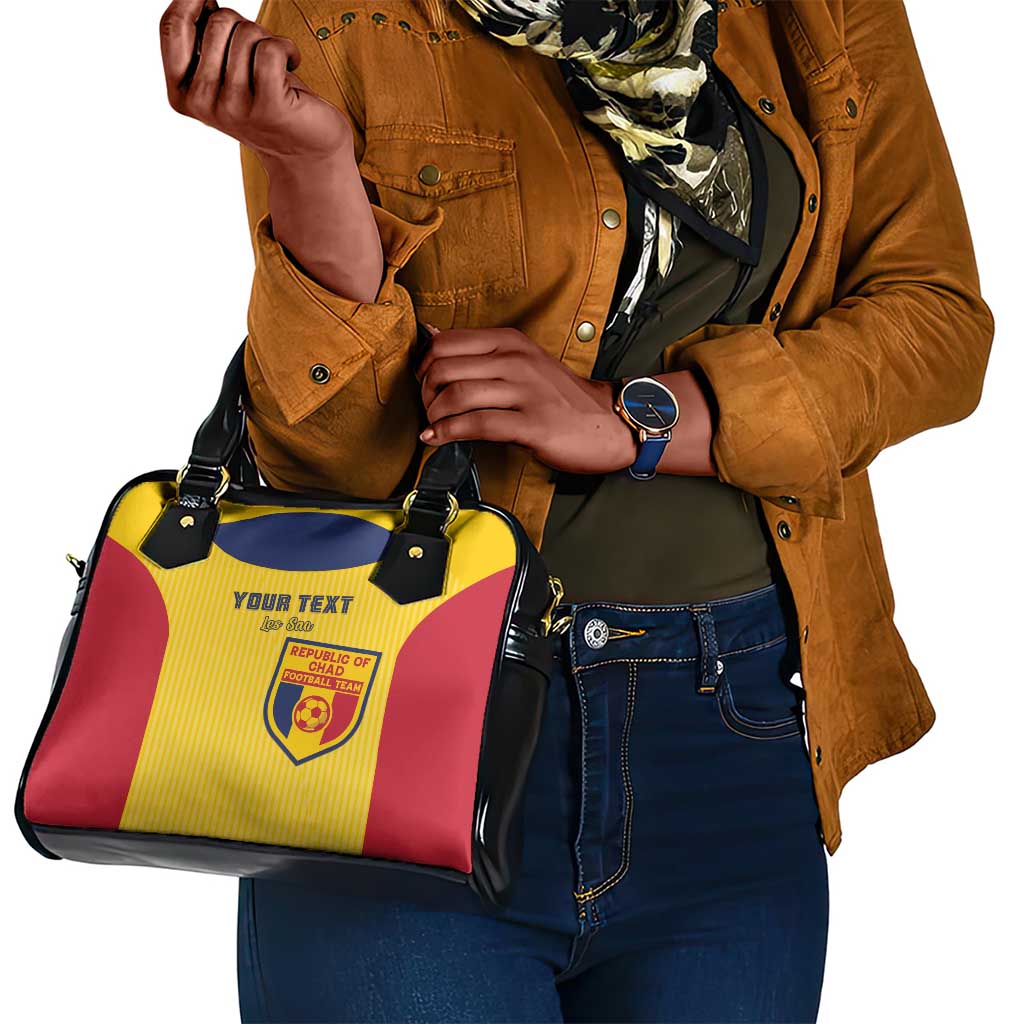 Custom Chad Football Shoulder Handbag Go Champions