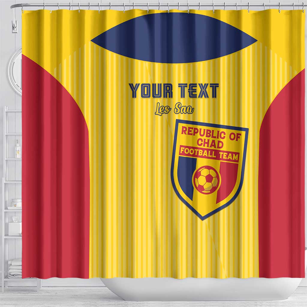 Custom Chad Football Shower Curtain Go Champions