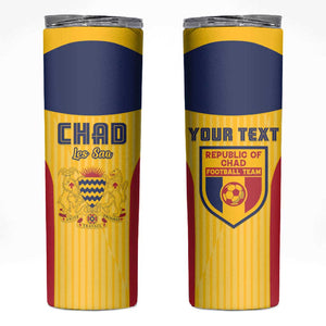 Custom Chad Football Skinny Tumbler Go Champions