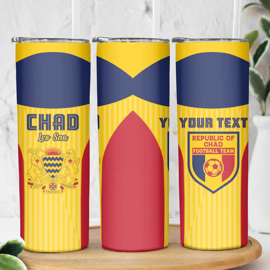 Custom Chad Football Skinny Tumbler Go Champions