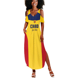 Custom Chad Football Summer Maxi Dress Go Champions