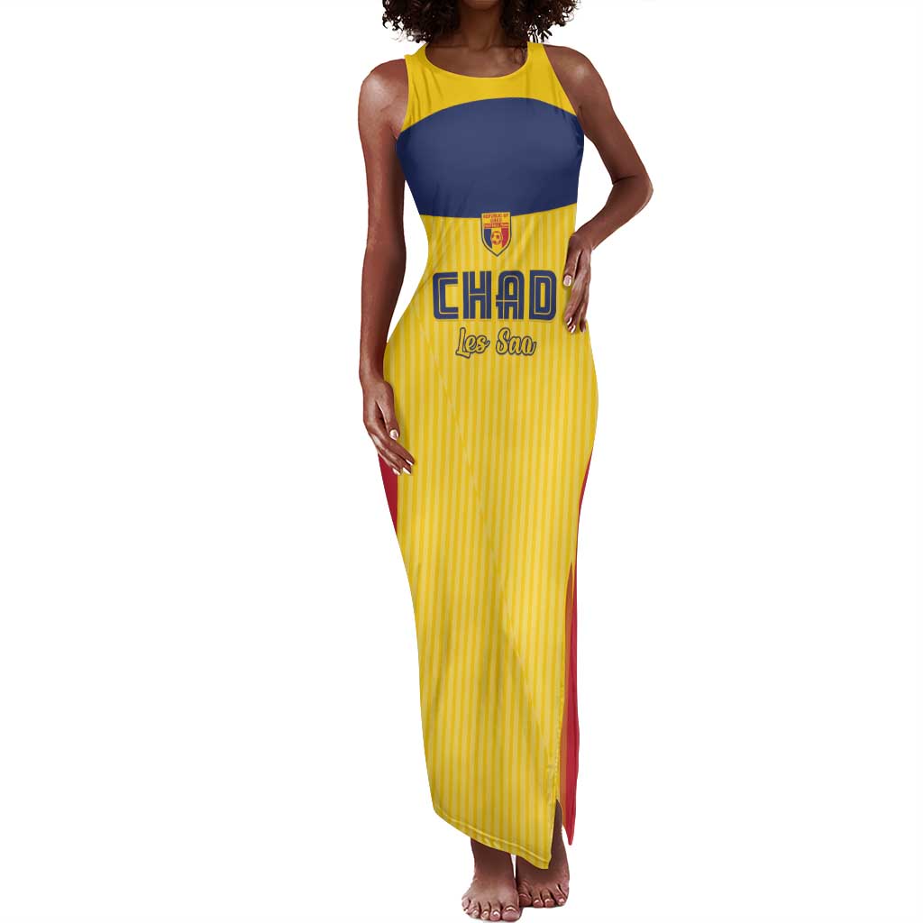 Custom Chad Football Tank Maxi Dress Go Champions