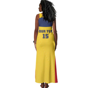Custom Chad Football Tank Maxi Dress Go Champions
