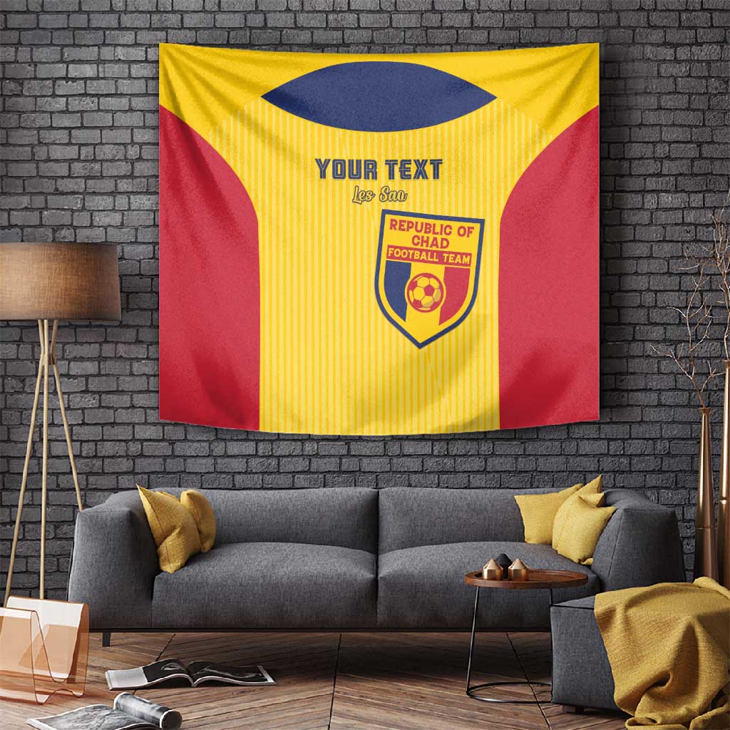 Custom Chad Football Tapestry Go Champions