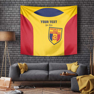 Custom Chad Football Tapestry Go Champions