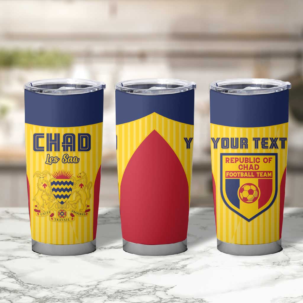Custom Chad Football Tumbler Cup Go Champions