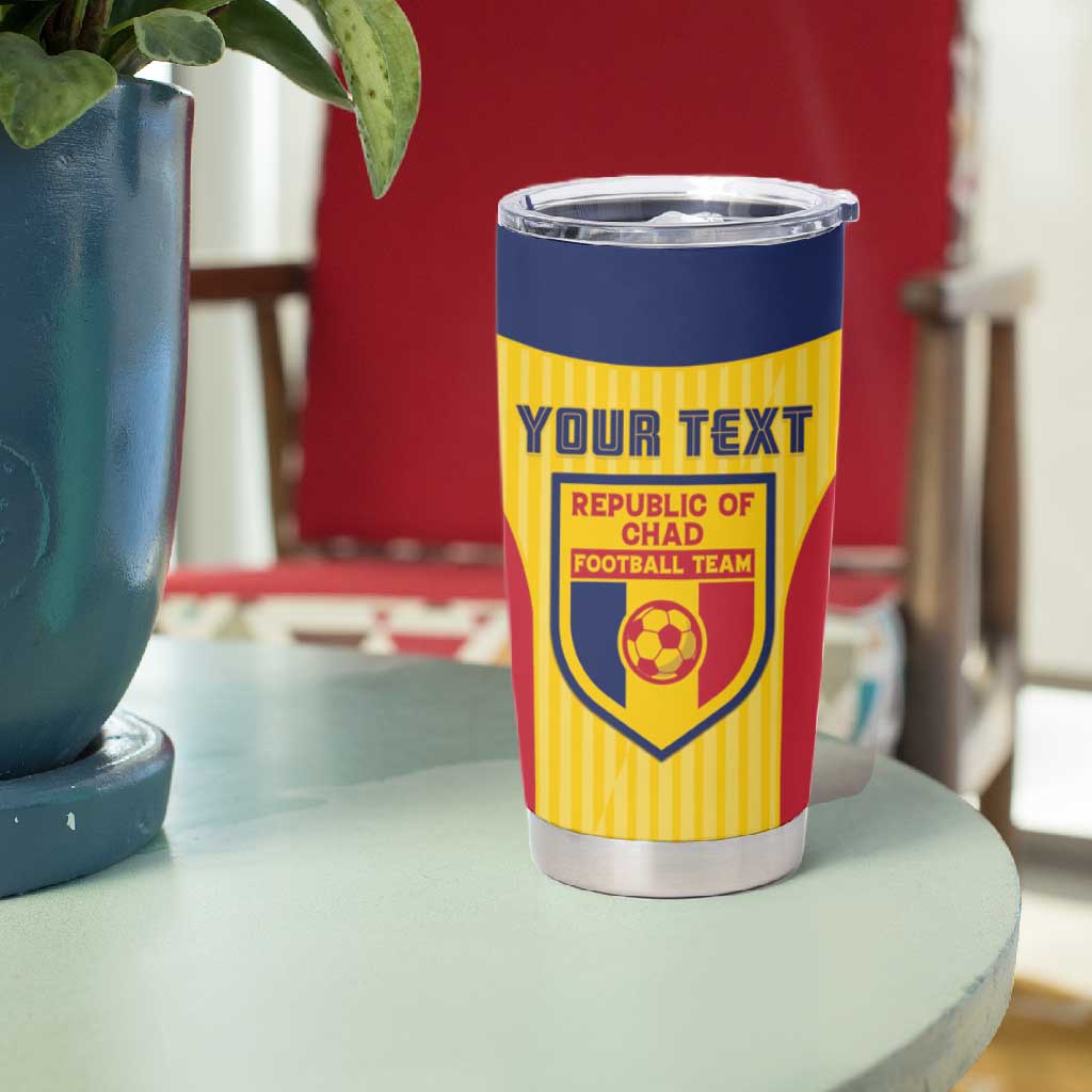 Custom Chad Football Tumbler Cup Go Champions