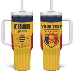 Custom Chad Football Tumbler With Handle Go Champions