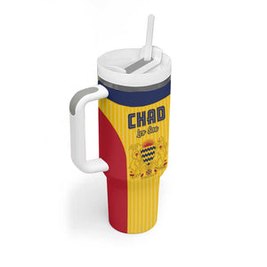 Custom Chad Football Tumbler With Handle Go Champions