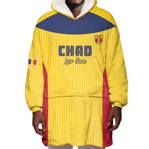 Custom Chad Football Wearable Blanket Hoodie Go Champions