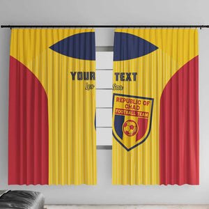 Custom Chad Football Window Curtain Go Champions