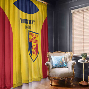 Custom Chad Football Window Curtain Go Champions
