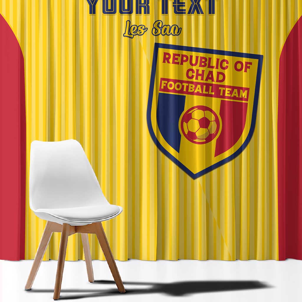 Custom Chad Football Window Curtain Go Champions