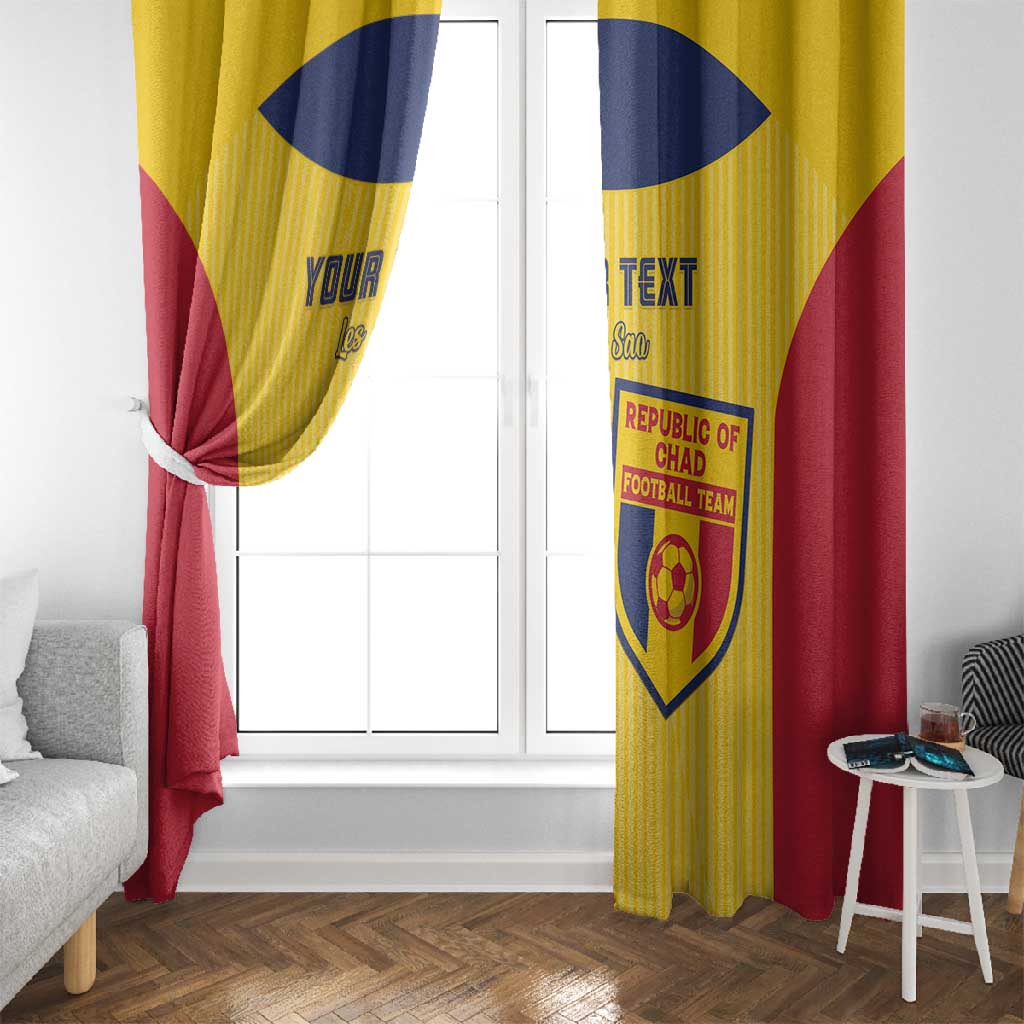 Custom Chad Football Window Curtain Go Champions