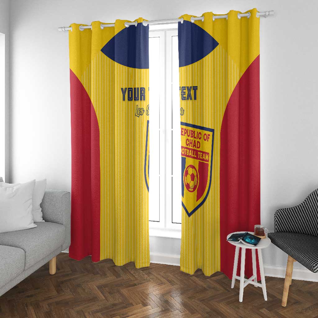 Custom Chad Football Window Curtain Go Champions