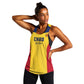 Custom Chad Football Women Racerback Tank Go Champions