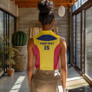 Custom Chad Football Women Sleeveless Polo Shirt Go Champions