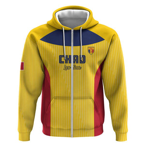 Custom Chad Football Zip Hoodie Go Champions