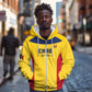 Custom Chad Football Zip Hoodie Go Champions