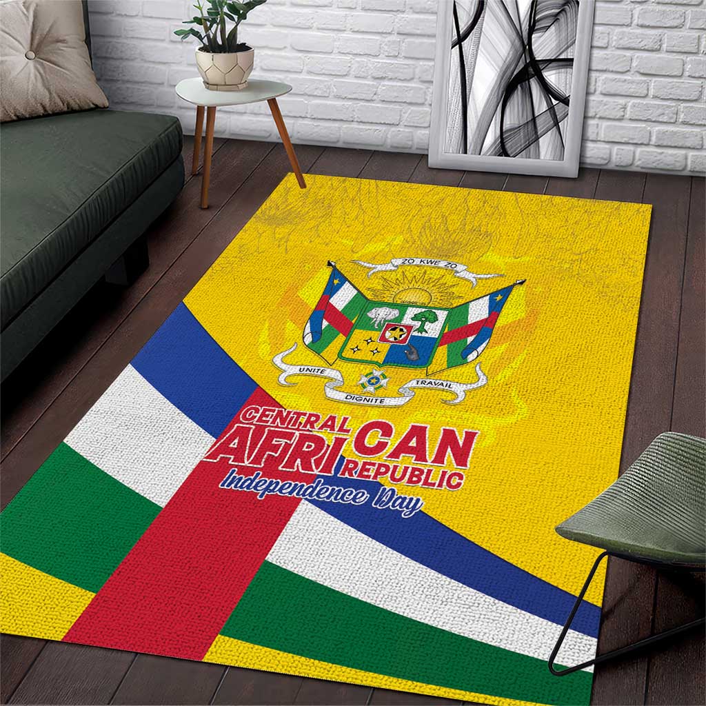 CAR Area Rug Happy 65th Independence Day