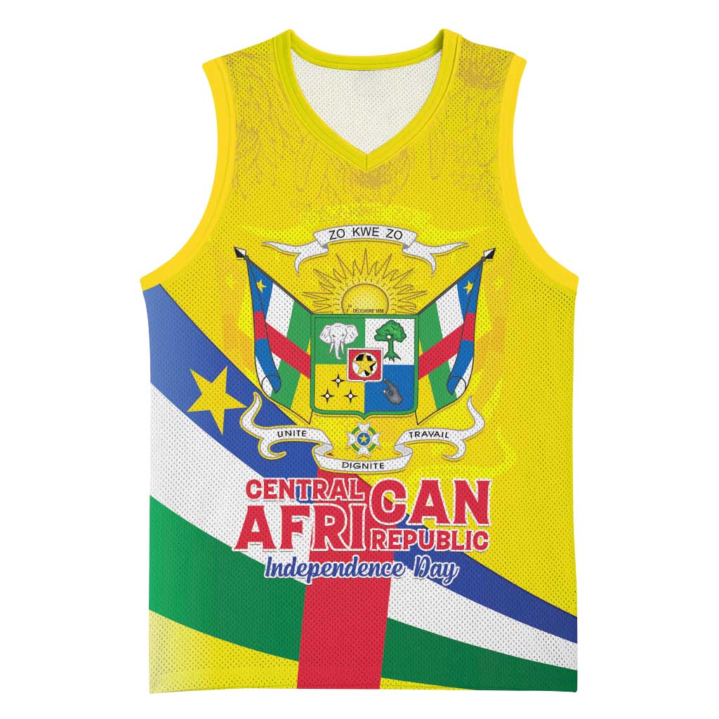 Personalised CAR Basketball Jersey Happy 65th Independence Day - African Pride