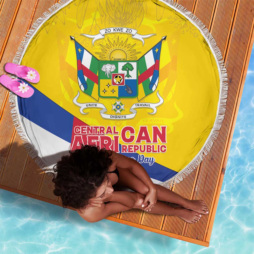 CAR Beach Blanket Happy 65th Independence Day