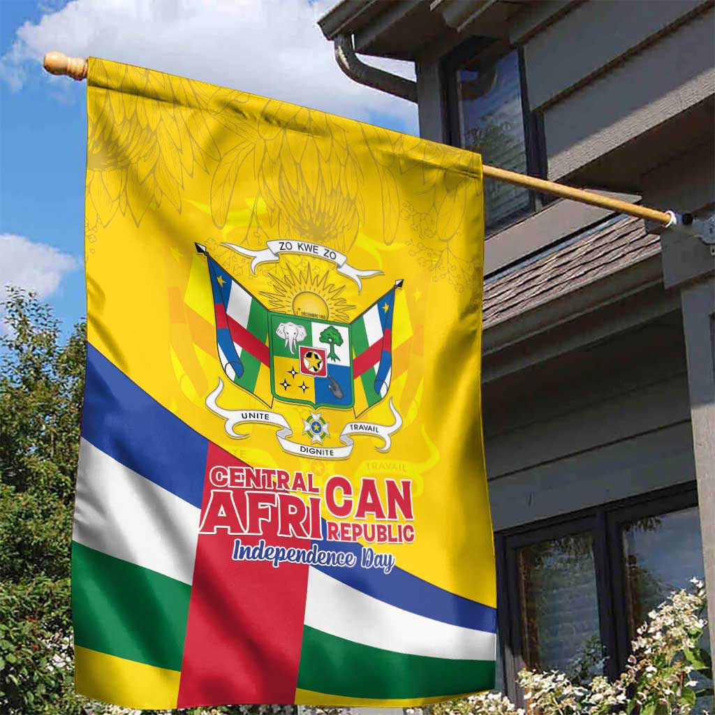 CAR Garden Flag Happy 65th Independence Day