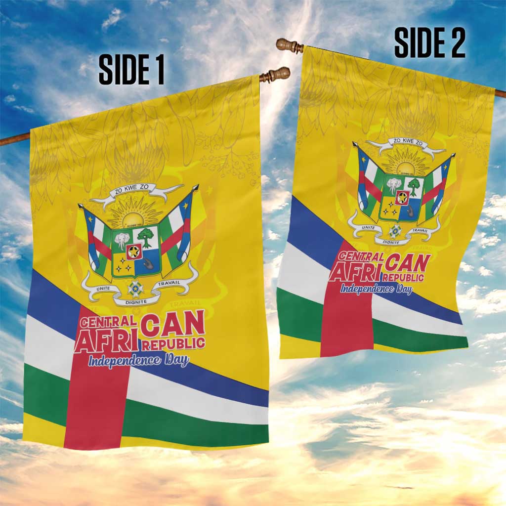 CAR Garden Flag Happy 65th Independence Day