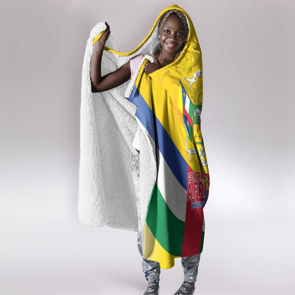 CAR Hooded Blanket Happy 65th Independence Day