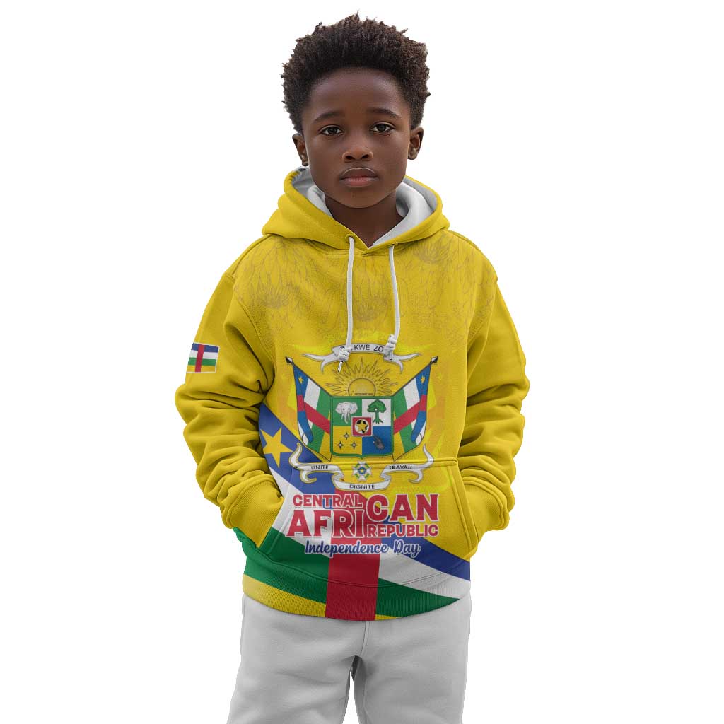 Personalised CAR Kid Hoodie Happy 65th Independence Day