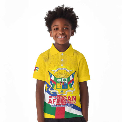 Personalised CAR Kid Polo Shirt Happy 65th Independence Day