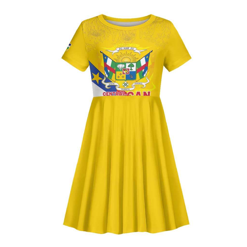 Personalised CAR Kid Short Sleeve Dress Happy 65th Independence Day