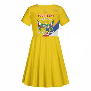 Personalised CAR Kid Short Sleeve Dress Happy 65th Independence Day