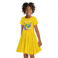 Personalised CAR Kid Short Sleeve Dress Happy 65th Independence Day