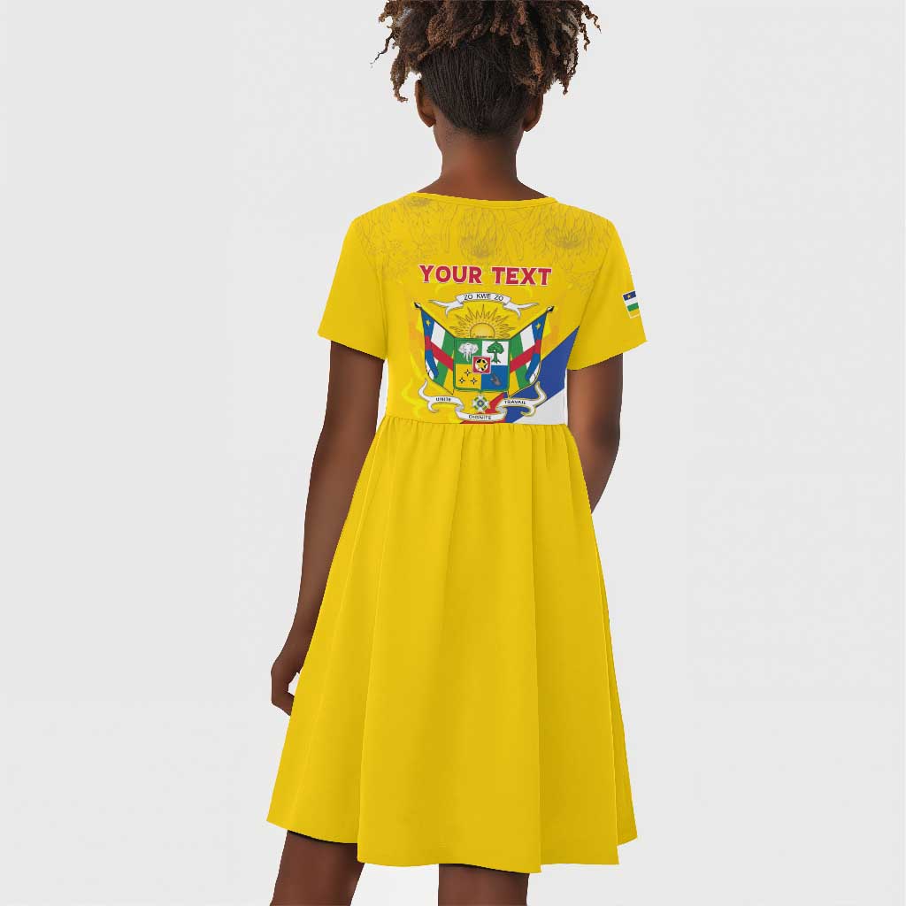 Personalised CAR Kid Short Sleeve Dress Happy 65th Independence Day