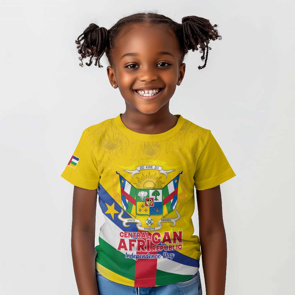 Personalised CAR Kid T shirt Happy 65th Independence Day
