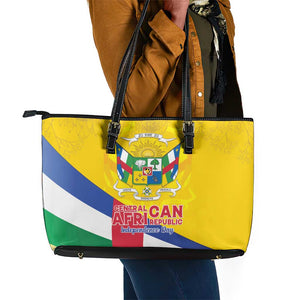 CAR Leather Tote Bag Happy 65th Independence Day