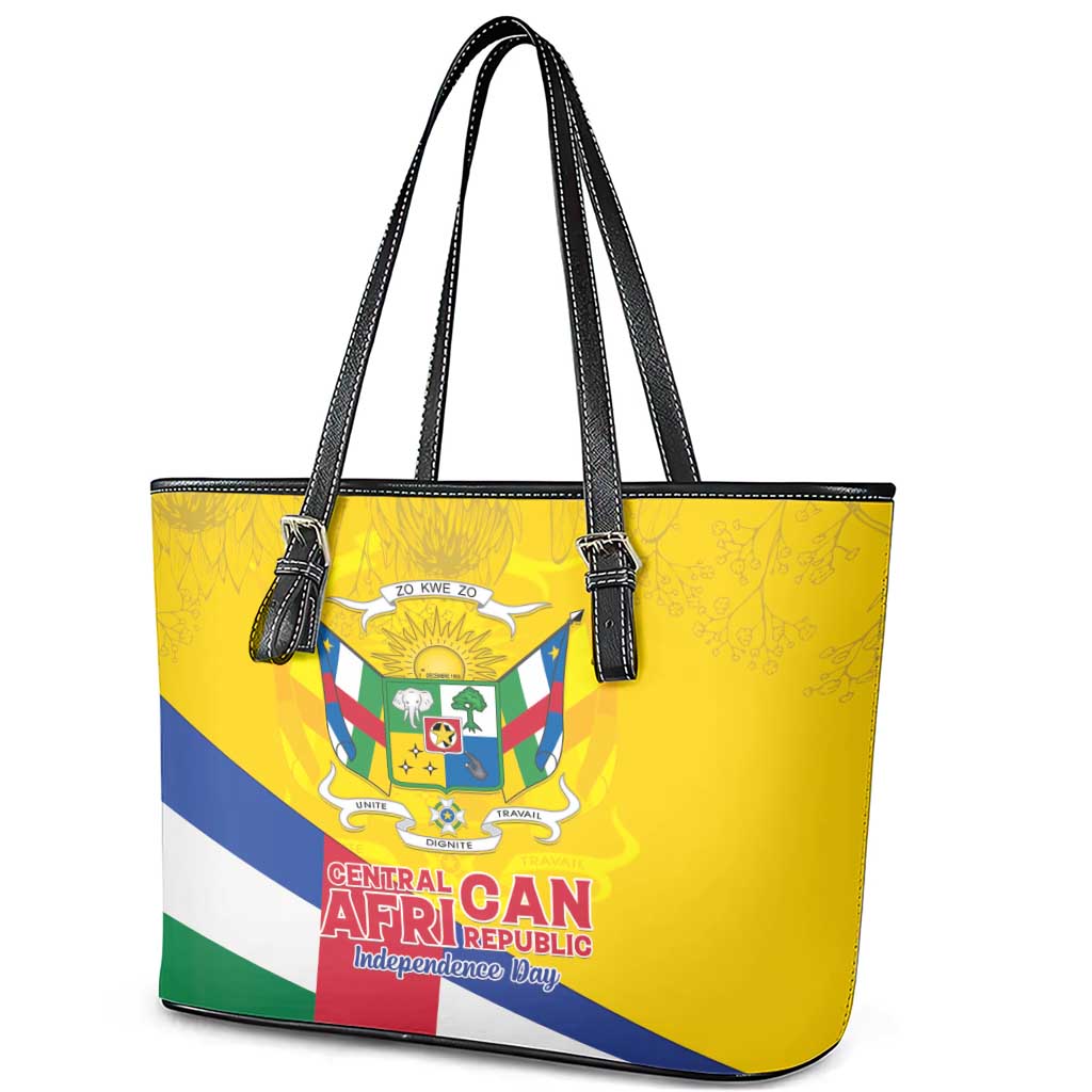 CAR Leather Tote Bag Happy 65th Independence Day