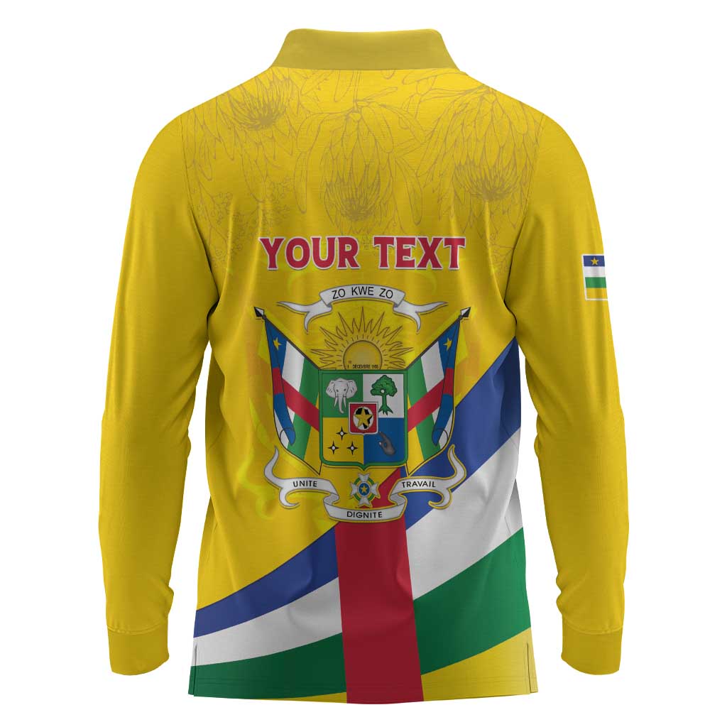 Personalised CAR Long Sleeve Polo Shirt Happy 65th Independence Day